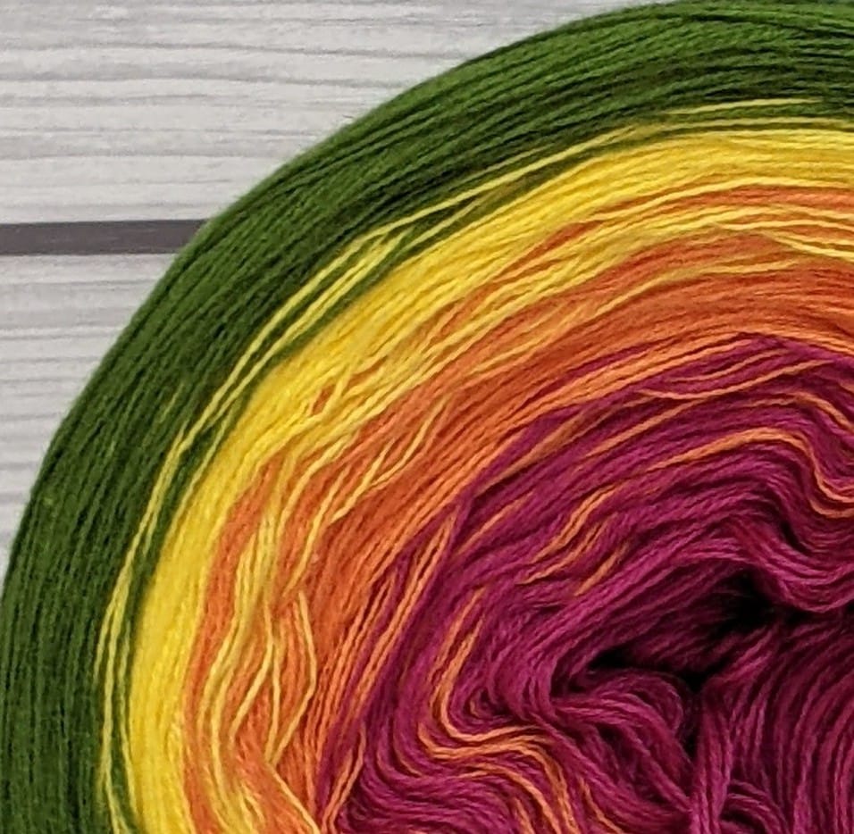 Ranunculus - C/A108 - Gradient Cake Yarn, Ombre Yarn Cake